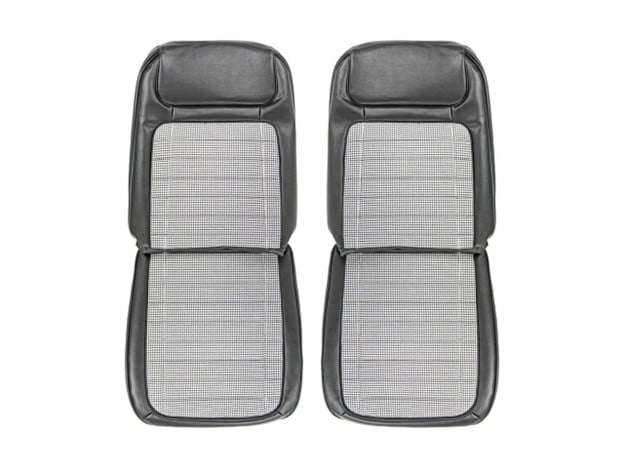 1967-1968 Camaro front bucket seat upholstery set with factory-style pleats for interior restoration