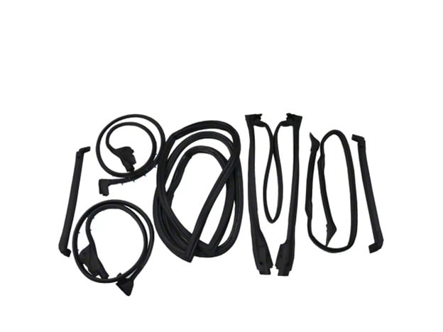 Classic Corvette weatherstrip kit for 1984&ndash;1989 coupe models with complete rubber seal set