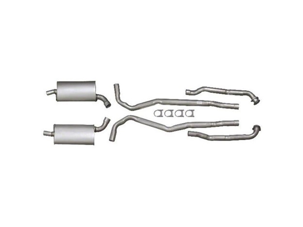 1965&ndash;1967 Corvette big-block stainless steel chambered exhaust kit with dual mufflers and pipes for performance and classic sound