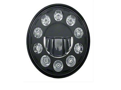 11 High Power LED 7 Crystal Headlight - Blackout