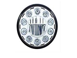 High Power LED 7 Crystal Headlight - Chrome (66-76 Bronco)