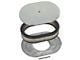 12 Polished Aluminum Oval Air Cleaner Assembly with Element