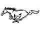 12 Silver Running Horse Decal, Left