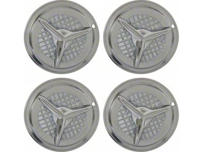 13 Chrome Fiesta-Style Wheel Cover Set, 4 Pieces