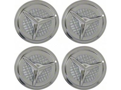 13 Chrome Fiesta-Style Wheel Cover Set, 4 Pieces