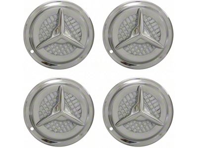 14 Chrome Fiesta-Style Wheel Cover Set, 4 Pieces