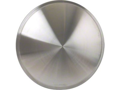 14 Moon Style Brushed Aluminum Look Stainless Steel Wheel Cover Set, 4 Pieces