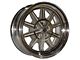 15 to 17 Vintage Wheel Works V50 10-Spoke Aluminum Alloy Wheel with 5 x 4.5 Bolt Pattern, Choose Your Size