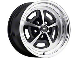 15 x 7 Legendary Magnum 500 Aluminum Alloy Wheel with Gloss Black and Machined Finish, 5 x 4.5 Bolt Pattern