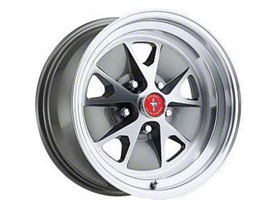 15 x 7 Legendary Styled Aluminum Alloy Wheel with Charcoal and Machined Finish, 5 x 4.5 Bolt Pattern