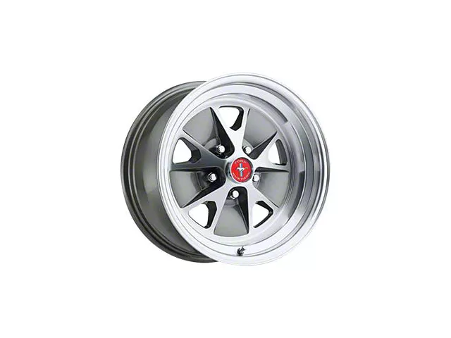 15 x 7 Legendary Styled Aluminum Alloy Wheel with Charcoal and Machined Finish, 5 x 4.5 Bolt Pattern