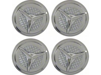 Wheel Covers, Fiesta Style, Chrome, 15, 4 Pc Set