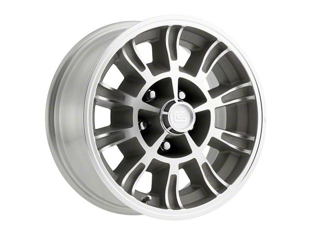 15 x 7 Legendary GT6 Aluminum Alloy Wheel with Machined Finish, 5 x 4.5 Bolt Pattern