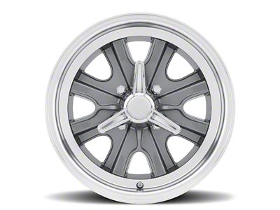 15 x 7 Legendary HB44 Alloy Wheel, 4-Lug with Charcoal/Machined Finish