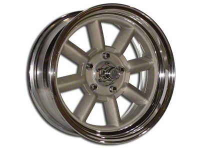 16 to 17 Vintage Wheel Works V48 8-Spoke Aluminum Alloy Wheel with 5 x 4.5 Bolt Pattern, Choose Your Size