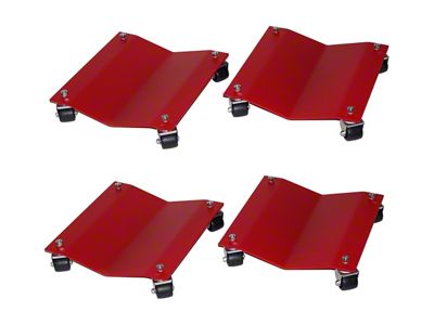 Auto Dollies; 16x16-Inch; Set of Four