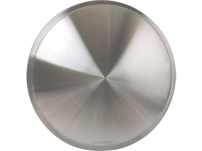 16 Moon Style Brushed Aluminum Look Stainless Steel Wheel Cover Set, 2 Pieces