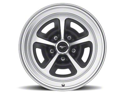 17 x 7 Legendary Magnum 500 Aluminum Alloy Wheel with Satin Black and Satin Finish, 5 x 4.5 Bolt Pattern