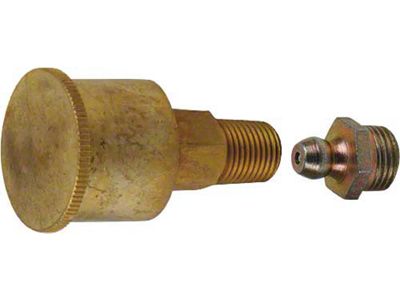 1909-1916 Model T Ford Steering Bracket and Rear Axle Grease Cup - With Modern Grease Fitting