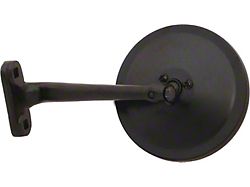 1928-1931 Model A Windshield Stanchion Post Mirror - Bolt-on Type - Black (Used from 1928 through early 1930 on the driver's side)