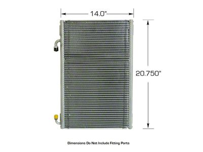 1932-1937 Ford Passenger Car Air Conditioning Condenser - SuperFlow - Veritical Mount - Natural Finish