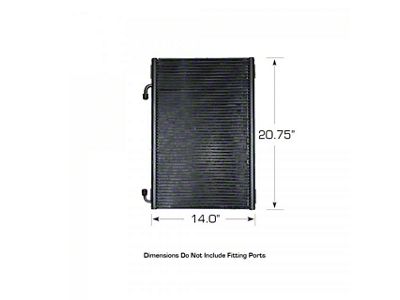 1932-1937 Ford Passenger Car Air Conditioning Condenser - SuperFlow - Veritical Mount