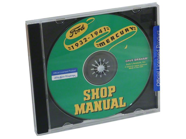 1932-1941 Ford and Mercury Shop Manual (CD-ROM)