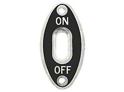 Ignition Switch On-off Plate (1935-1947 Ford Truck; 1947 Ford Car)