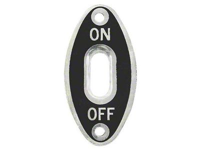 Ignition Switch On-off Plate/ 37 & 40-47 Pass/ 40 Pu
