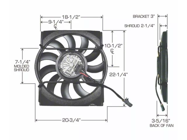 1932 Ford Electric Puller Fan with Shroud