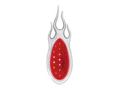 1938-1939 Ford Passenger Tail Light Assembly - Flush Mount With Flame Bezel - LED Sequential - Right or Left