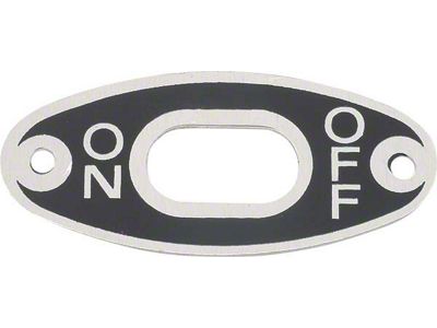 1938-1939 Ford V8 Ignition Switch Plate