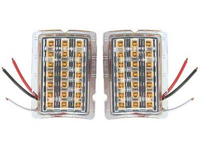 Turn Signal & Prkng Light Inserts/ 21 Amber Leds/ 12v