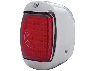 LED Taillight,Assy Right Red Lens,Stainless Housing,40-53