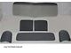 1947-1950 Chevy-GMC Truck Glass Kit-One Piece V-Bend Windshield Small Rear Glass, Grey Tint With Shade Band