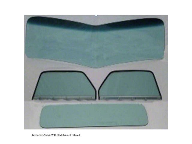Auto City Classic Full Glass Kit 1947-1950 Chevy GMC Pickup – Green Tint, Assembled Doors & Gaskets