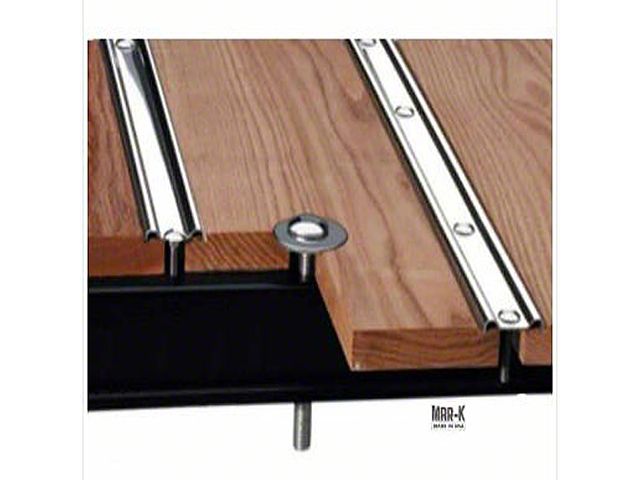 1947-1951 GMC Bed Floor Kit, Pine with Standard Mounting Holes, Steel Bed Strips and Hidden Fasteners, Longbed 1/2 Ton