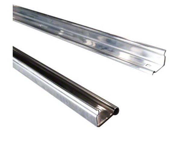 1947-1953 Chevy-GMC Truck Bed Floor Angle Strips 2 Pieces Unpolished Stainless-Shortbed