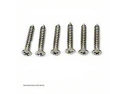 1947-1953 Chevy-GMC Truck Headlight Bezel Screw Kit, Unplated Stainless Steel
