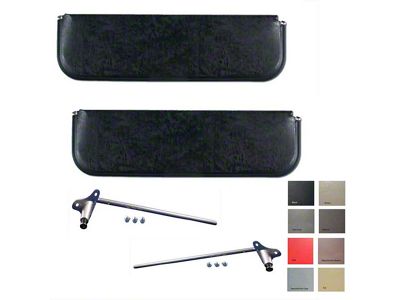 Sunvisor Kit Zinc Brackets/Dk Gray 47-53