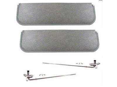 Sunvisor Kit Chrome Brackets/ReproGray 47-53