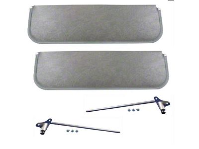 Sunvisor Kit Zinc Brackets/Repro Gray 47-53