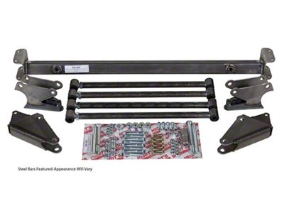 1947-1953 Chevy Truck stainless steel rear 4-Link includes bars brackets coil-over crossmember - Heidts RB-108-SS