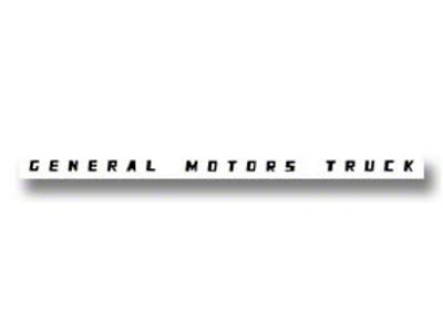Dash Decal GMC, Black 47-53