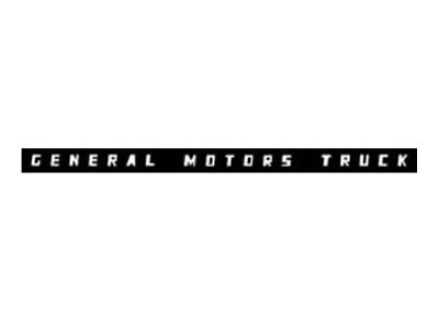 1947-1953 GMC Truck Center Dash Decal-General Motors Truck, White