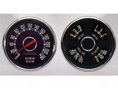New Vintage Woodward 3-1 Gauge Kit 240 Fuel 47-53 Chevy/GMC Truck (Black) New Vintage Woodward 3-1 Gauge Kit 240 Fuel 47-53 Chevy/GMC Truck (Black)