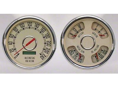 New Vintage Woodward 3-1 Gauge Kit 240 Fuel 47-53 Chevy/GMC Truck (Beige) New Vintage Woodward 3-1 Gauge Kit 240 Fuel 47-53 Chevy/GMC Truck (Beige)