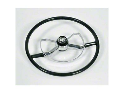 1947-1954 Chevy-GMC Truck Complete Steering Wheel Butterfly Style Black