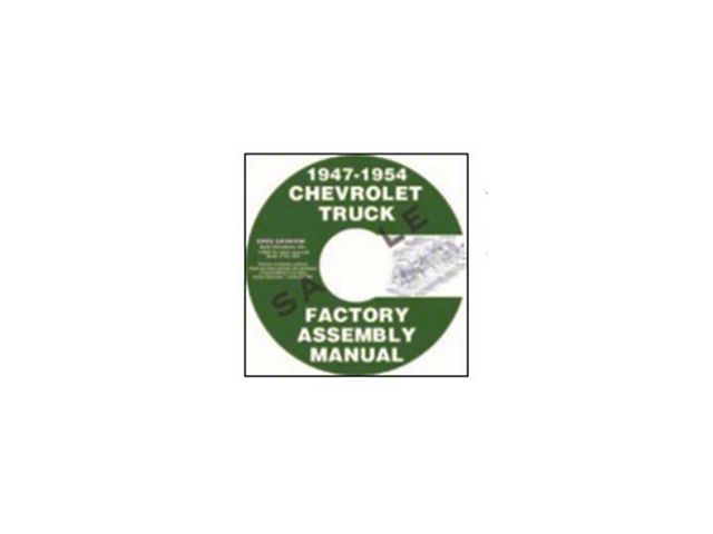 1947-1954 Chevy Truck Factory Assembly Manual On CD