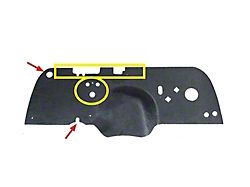 1947-19551st Chevy-GMC Truck Molded Firewall Insulator-Cover, Type 3